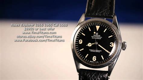 rolex explorer 1560|Rolex explorer 1016 youtube.